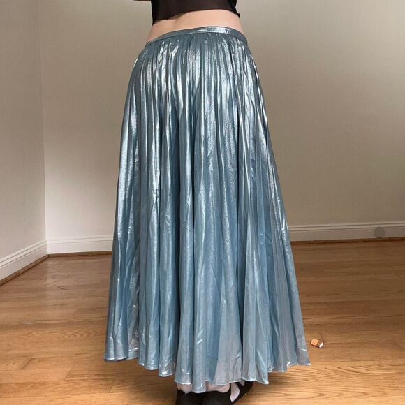 Ralph-lauren Women's Blue and Silver Skirt - Picture 4 of 7